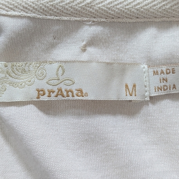 Prana Cream Green Sleeveless Comfortable Casual Midi Dress M - Picture 6 of 7